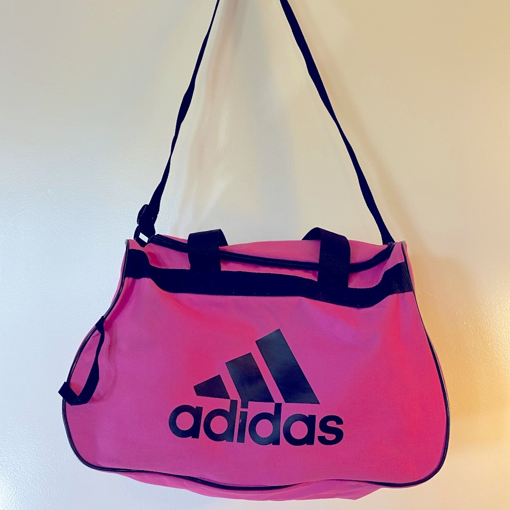 Adidas hot pink gym bag